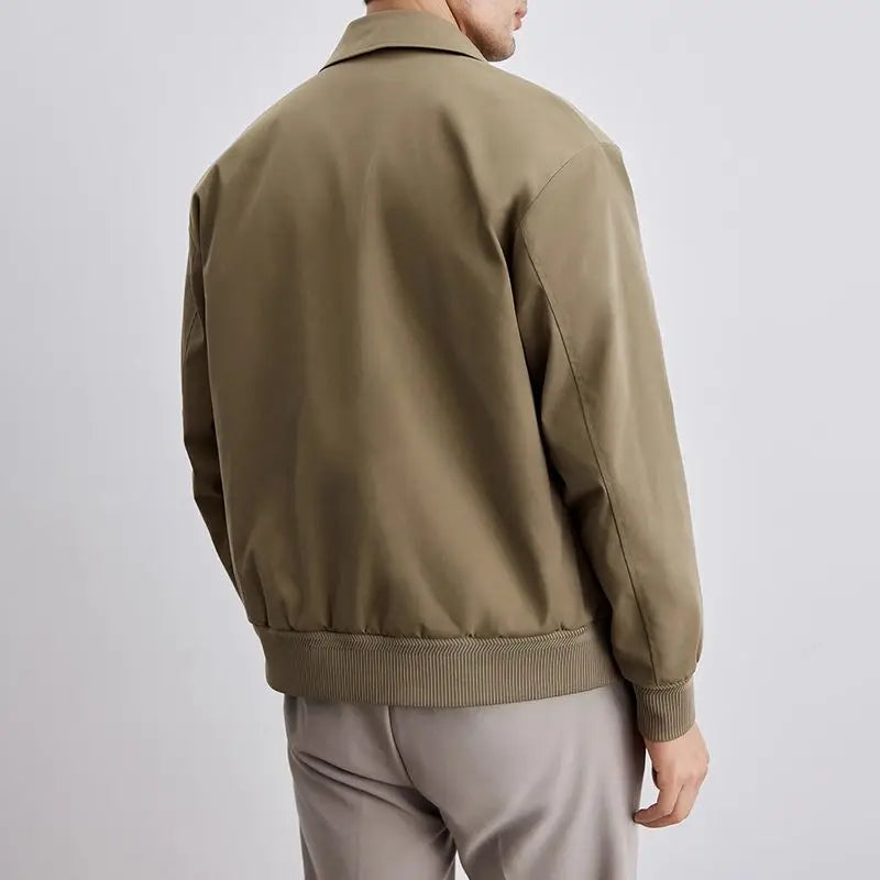 Alonzo – Herren Frühlingsjacke mit Kragen und Taschen