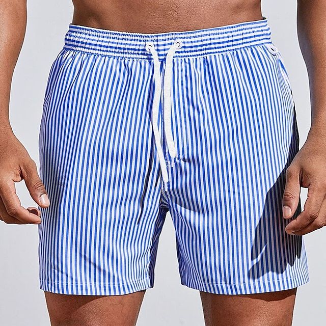 Theorien - Gestreifte Schnell trocknende Badeshorts