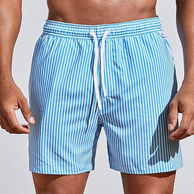 Theorien - Gestreifte Schnell trocknende Badeshorts