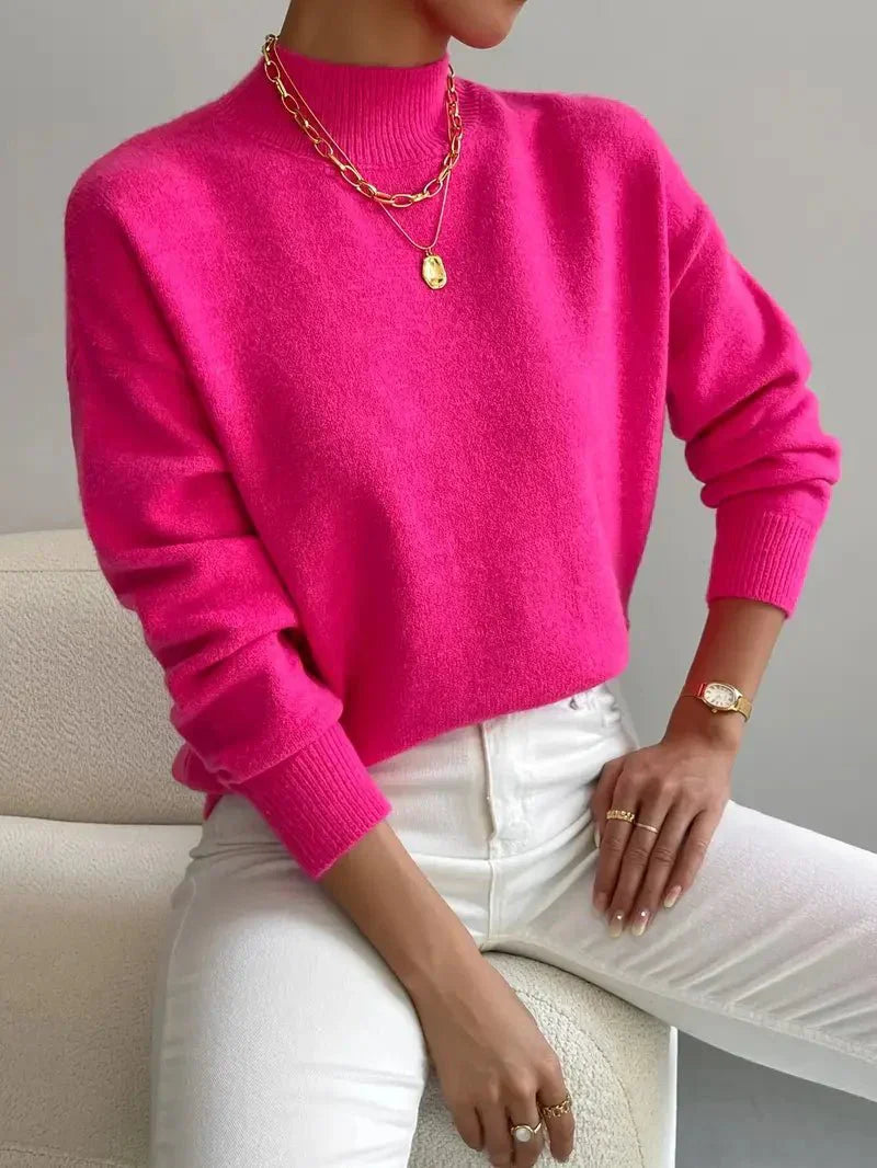 Faith – Comfortable Womens Mock Neck Sweater
