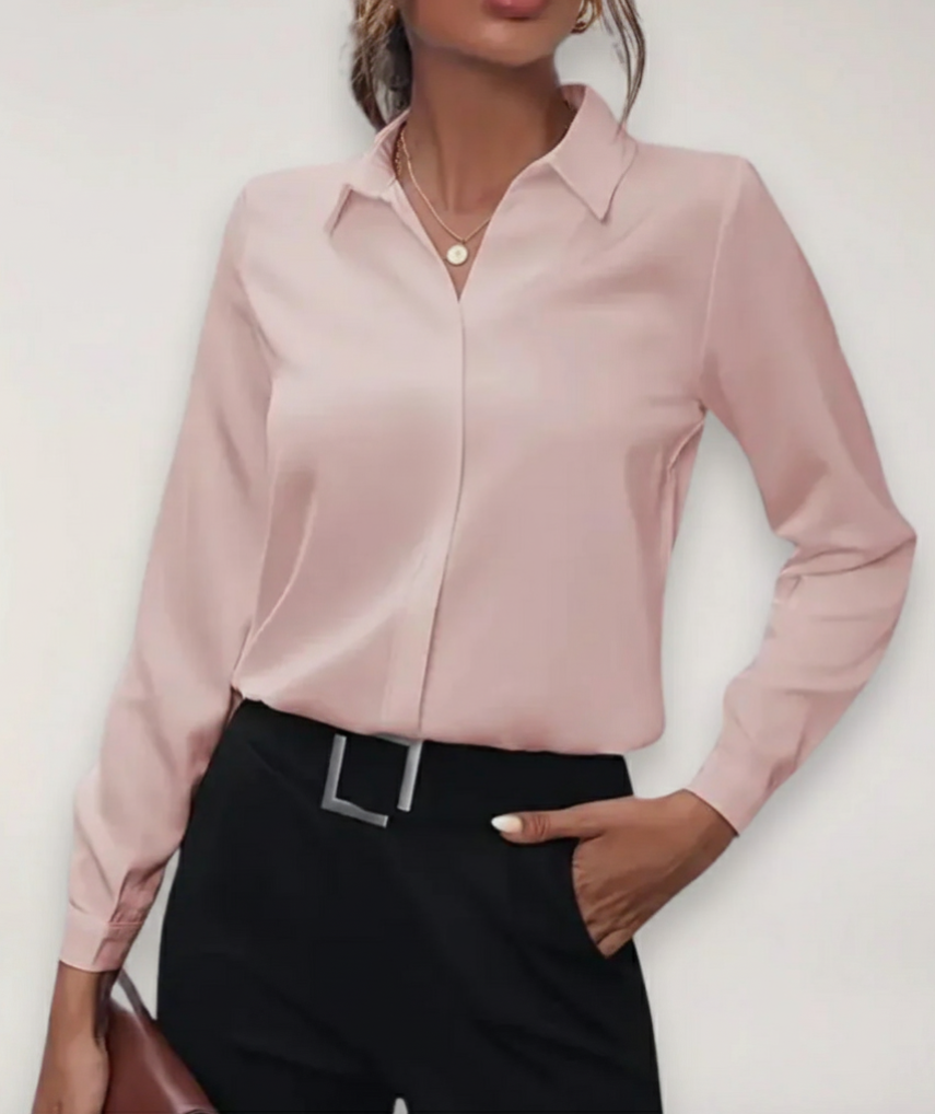 Hemena - Tailored Button Up Blouse