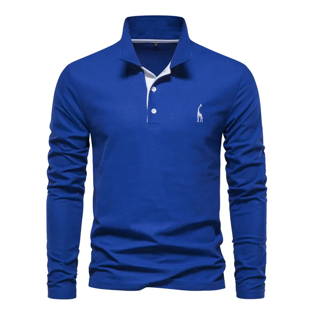 Evren - Mens Long Sleeve Polo Shirt