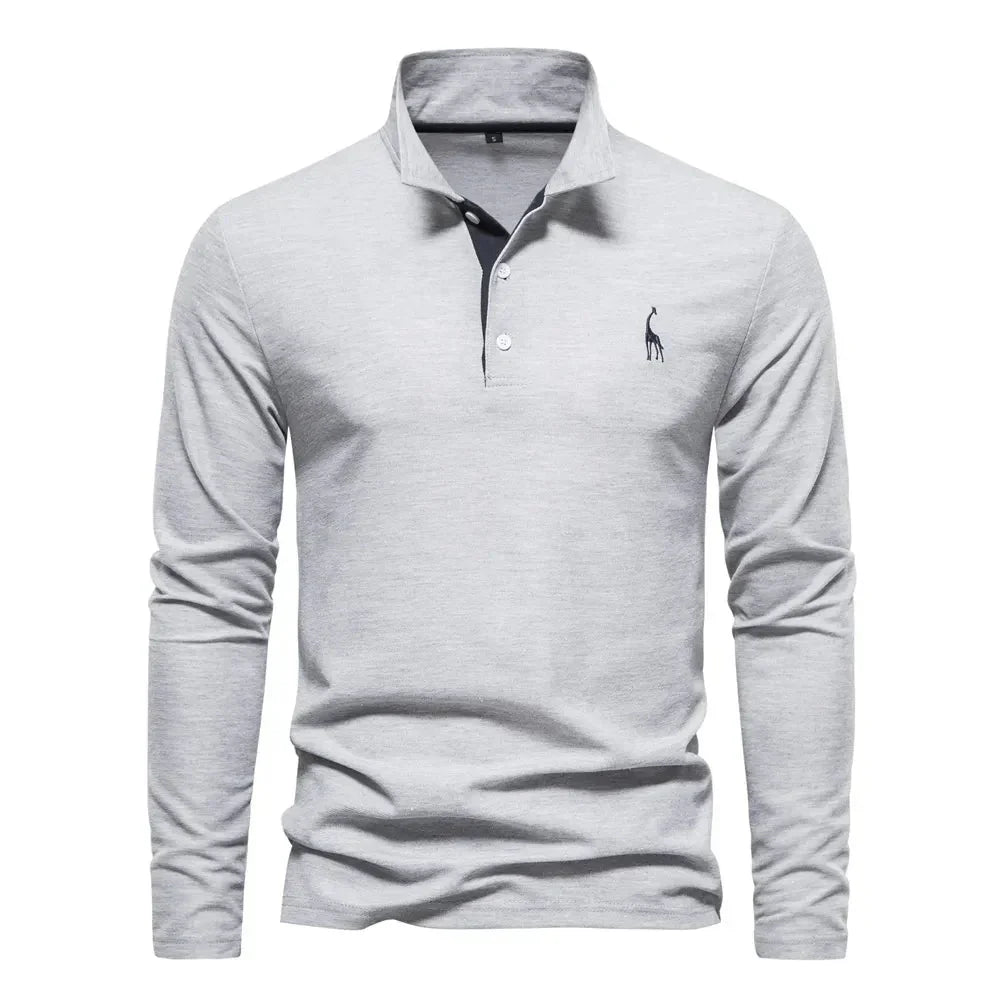Evren - Mens Long Sleeve Polo Shirt