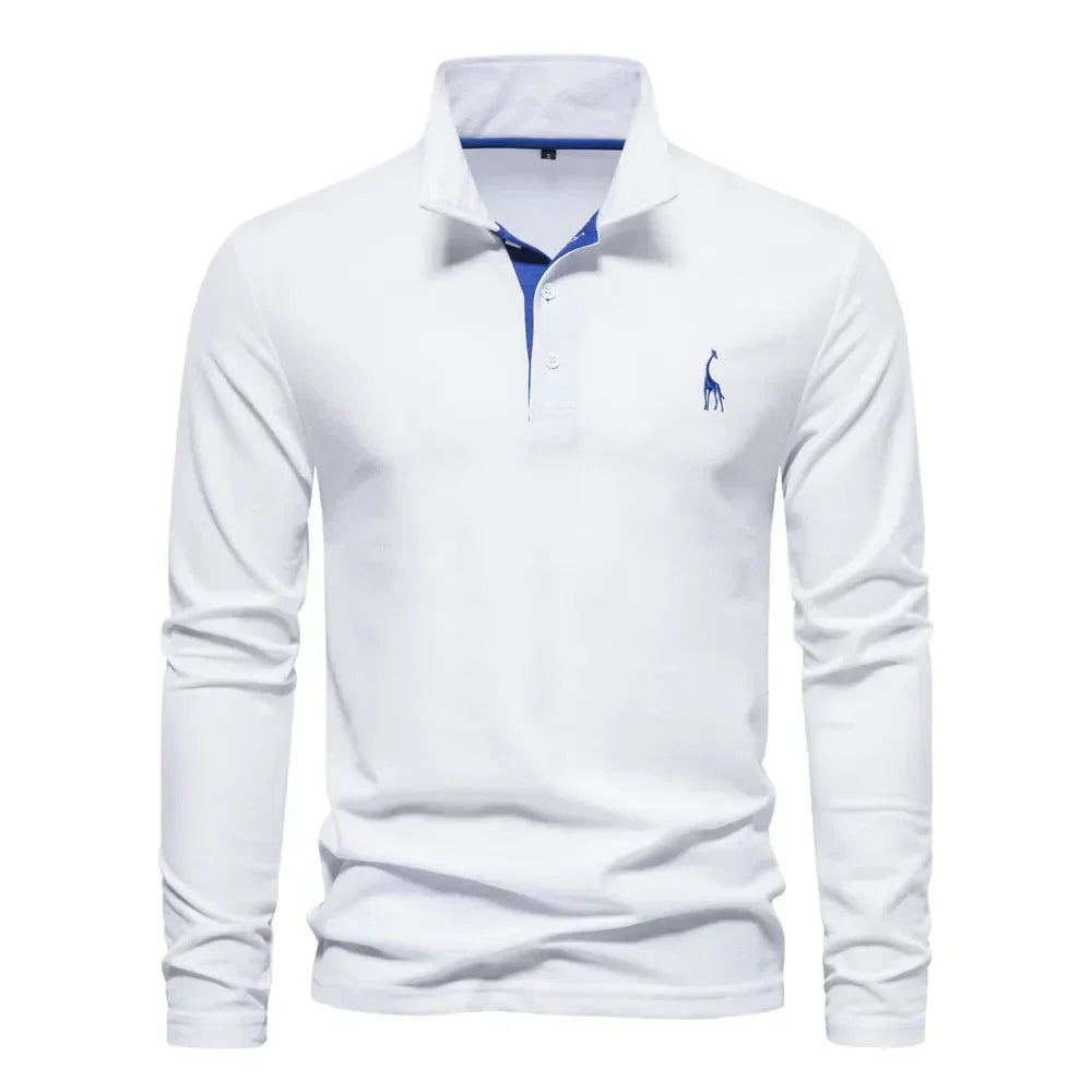 Evren - Mens Long Sleeve Polo Shirt